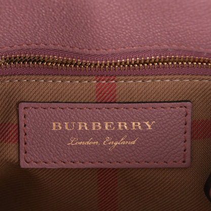 Burberry Soft Grain Calfskin Small Buckle Tote Dusty Pink 9 of 11
