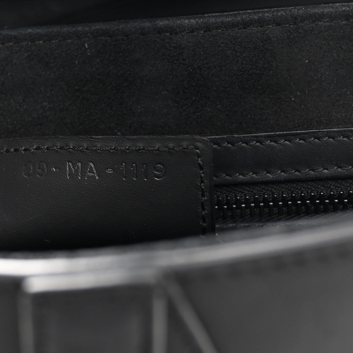 Christian Dior Ultra Matte Calfskin Saddle Bag Black 7 of 12