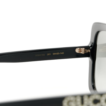 Gucci Crystal Square Frame GG Sunglasses GG0418S Black 5 of 8
