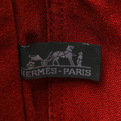 Hermes Canvas Herline PM Tote Red 6 of 16