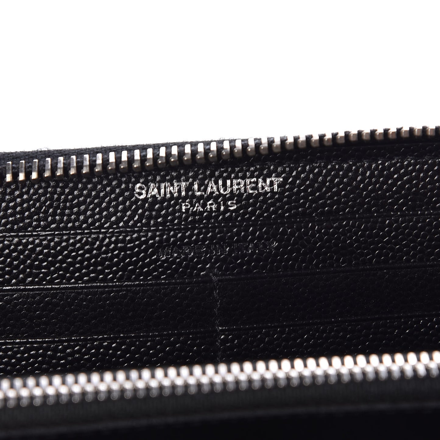 Grain De Poudre Matelasse Chevron Monogram Zip Around Wallet Black