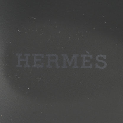 Hermes Moire Calfskin Suede Goatskin Womens Leopard Chypre Sandals 40 Gold Black 8 of 9