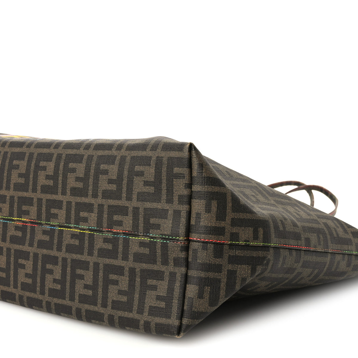 Zucca Spalmati Print Large Roll Tote Tobacco Multicolor
