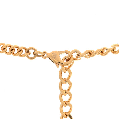 Chanel Metal Enamel CC Chain Necklace Gold White Black 4 of 5