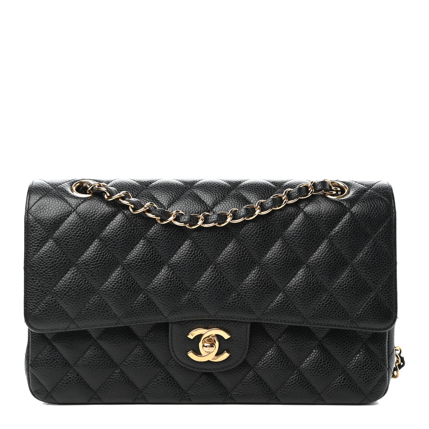 Chanel Caviar Quilted Medium Double Flap Black 1 of 11
