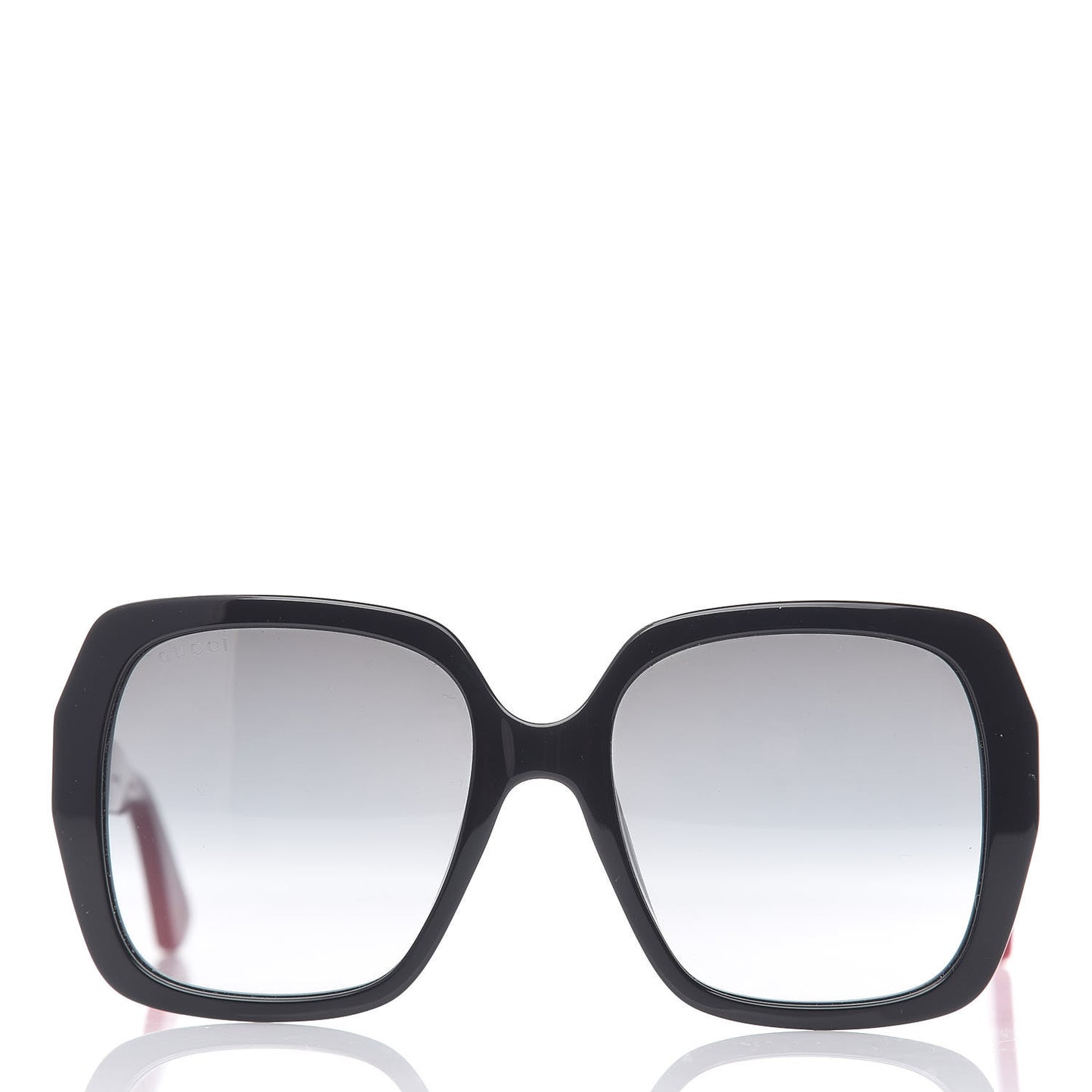 Acetate Square Frame GG0096S Sunglasses Black Red