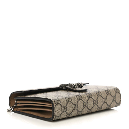 Gucci GG Supreme Monogram Mini Dionysus Chain Wallet Beige Taupe 4 of 10