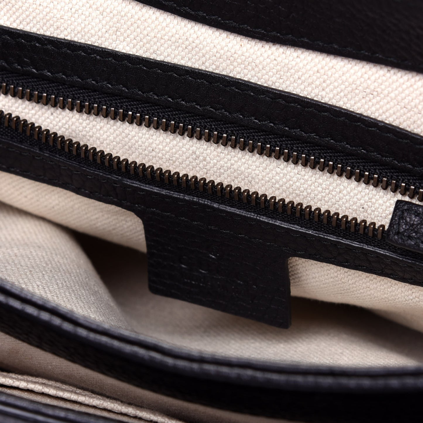 Cellarius Calfskin Feline GG Marmont Flap Shoulder Bag Black