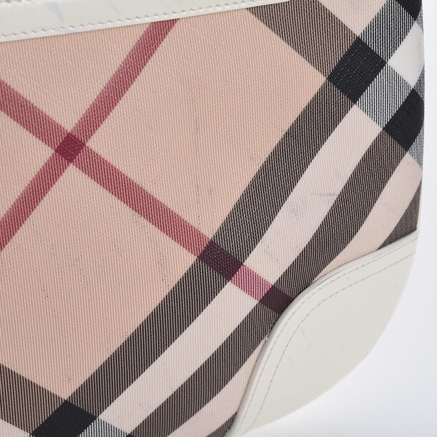 Nova Check Small Dryden Crossbody Bag White
