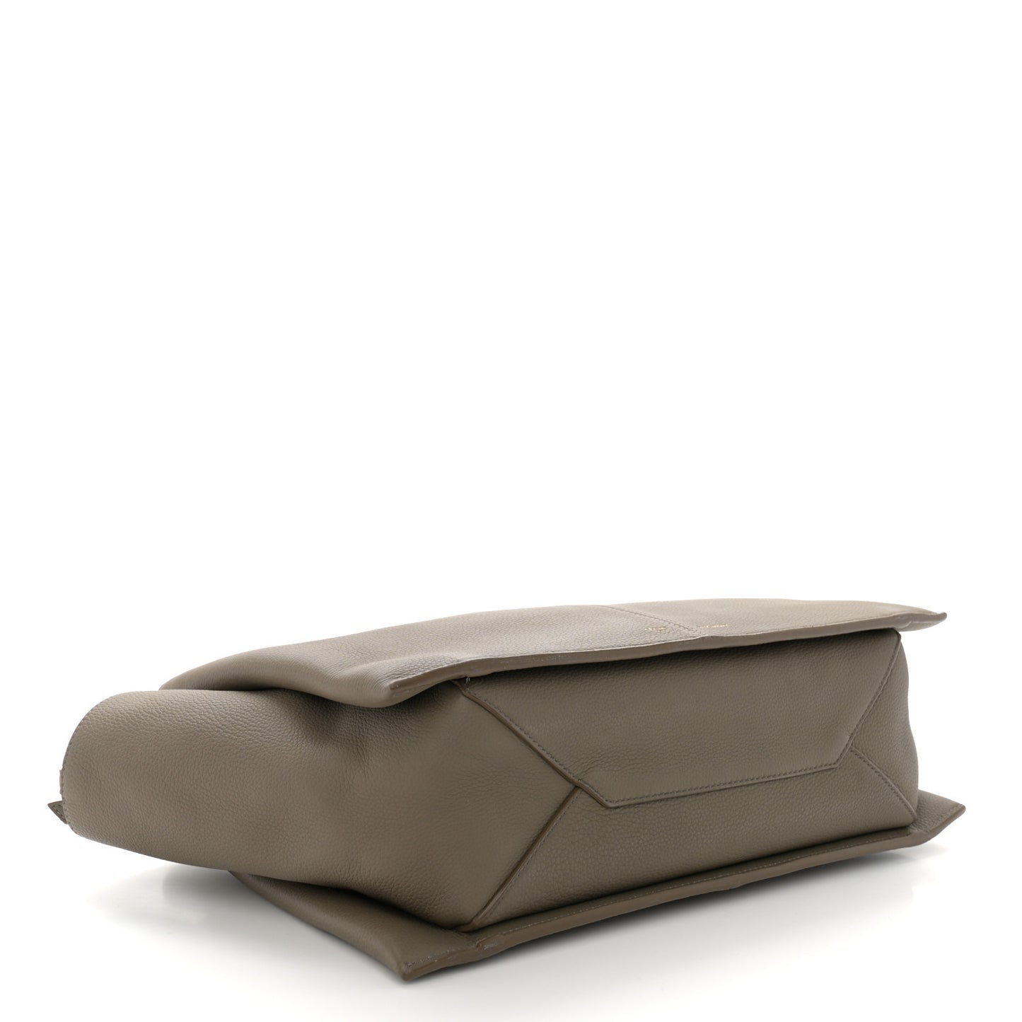 Baby Grained Calfskin Medium Tri-Fold Bag Taupe