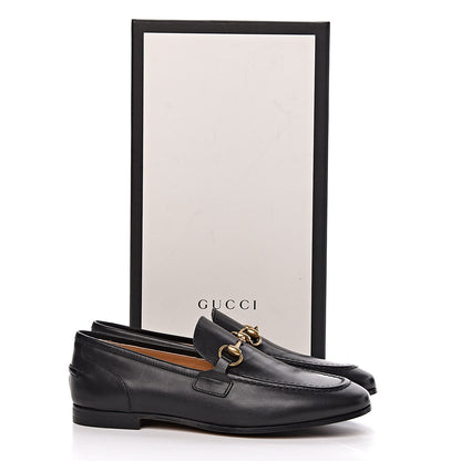Gucci Calfskin Womens Jordaan Loafers 34.5 Black 10 of 10