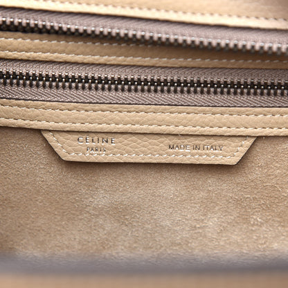 Celine Drummed Calfskin Micro Luggage Dune 7 of 8