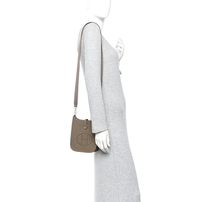 Hermes Taurillon Clemence Evelyne TPM Etoupe 2 of 13
