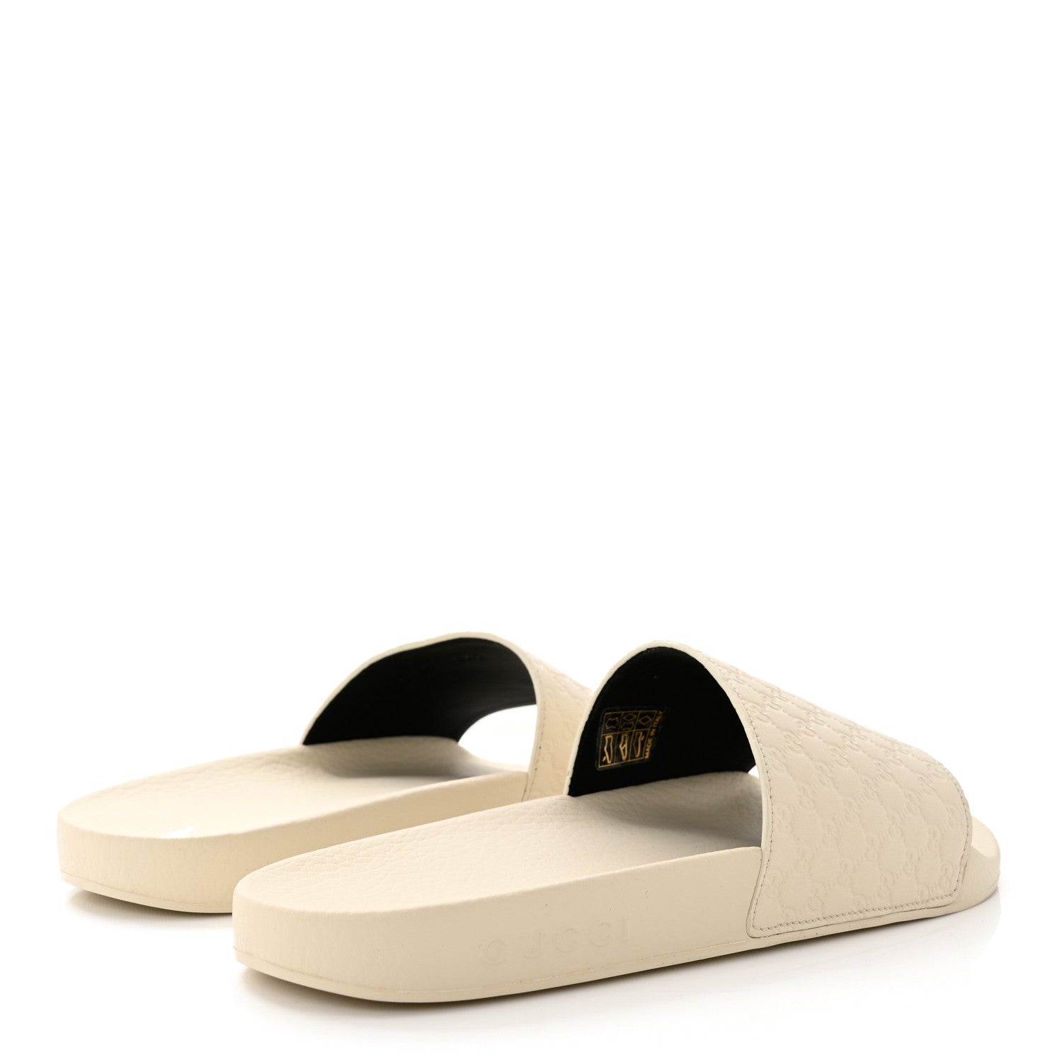 Gucci Microguccissima Slide Sandals 39 Ivory 4 of 8