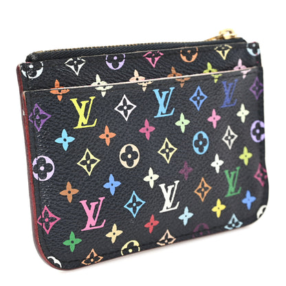 Louis Vuitton Monogram Multicolor Key Pouch Black Grenade 3 of 8