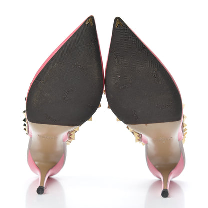 Valentino Garavani Patent Rockstud Ankle Strap 100mm Pumps 40 Paradise Rose Poudre 5 of 10