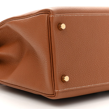 Hermes Togo Kelly Retourne 35 Gold 9 of 11