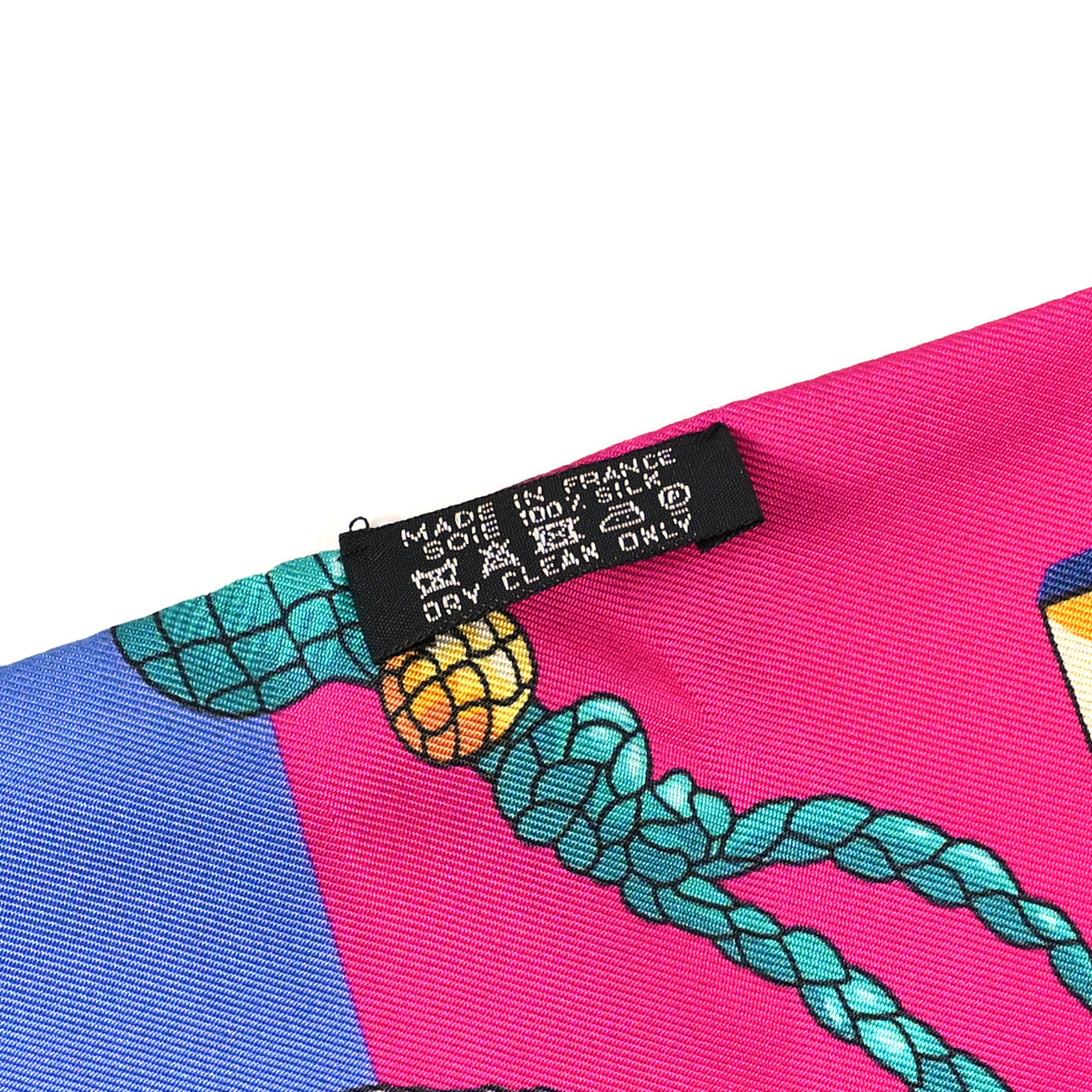 Hermes Silk Les Cles Maxi Twilly 4 of 5