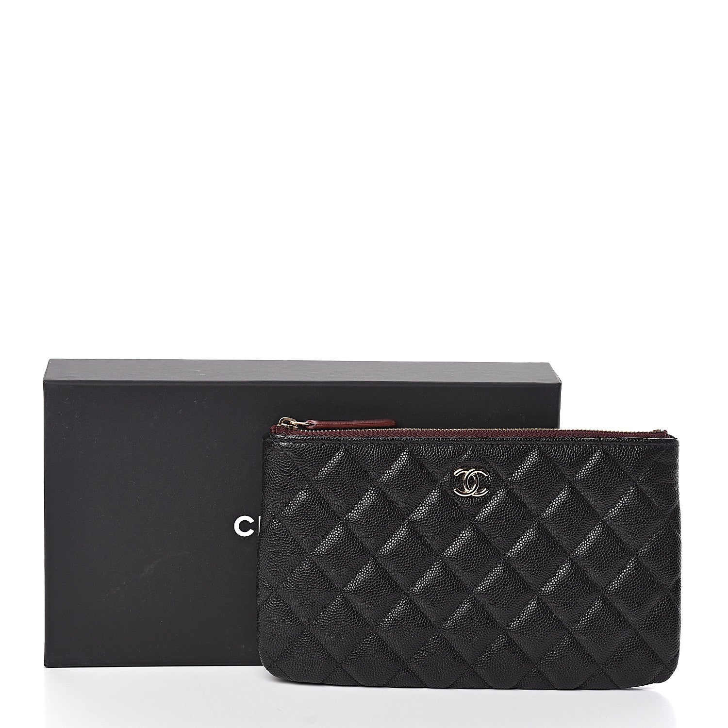 Chanel Caviar Quilted Small Pouch Black 8 of 8