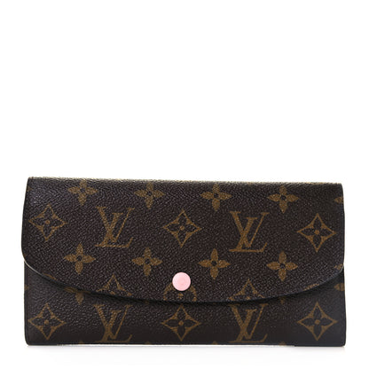 Louis Vuitton Monogram Emilie Wallet Rose Ballerine 1 of 7