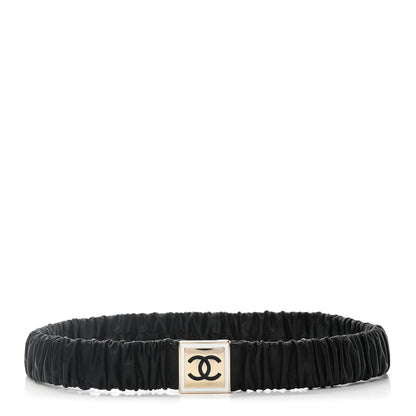 Chanel Lambskin CC Belt 80 32 Black 1 of 4