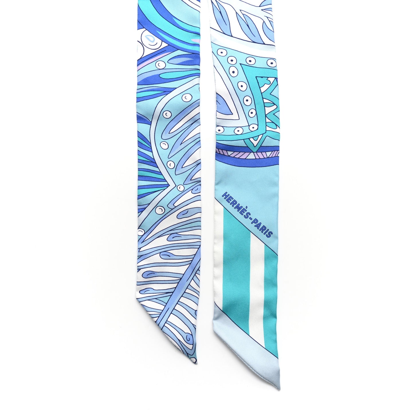 Silk Le Jardin de la Maharani Twilly Bleu Glacier Turquoise