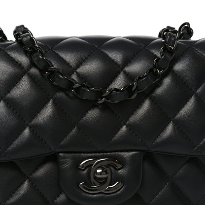 Chanel Lambskin Quilted Mini Square Flap So Black 8 of 10
