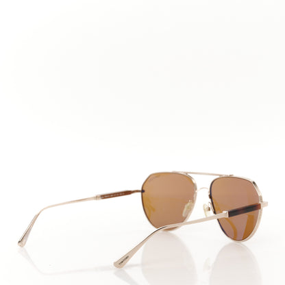 Tom Ford Metal Andes Pilot Sunglasses TF670 Gold 4 of 8