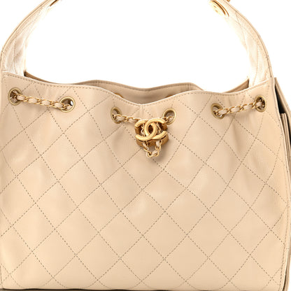 Chanel Caviar Quilted Small Chanel 25 Handbag Beige 8 of 10