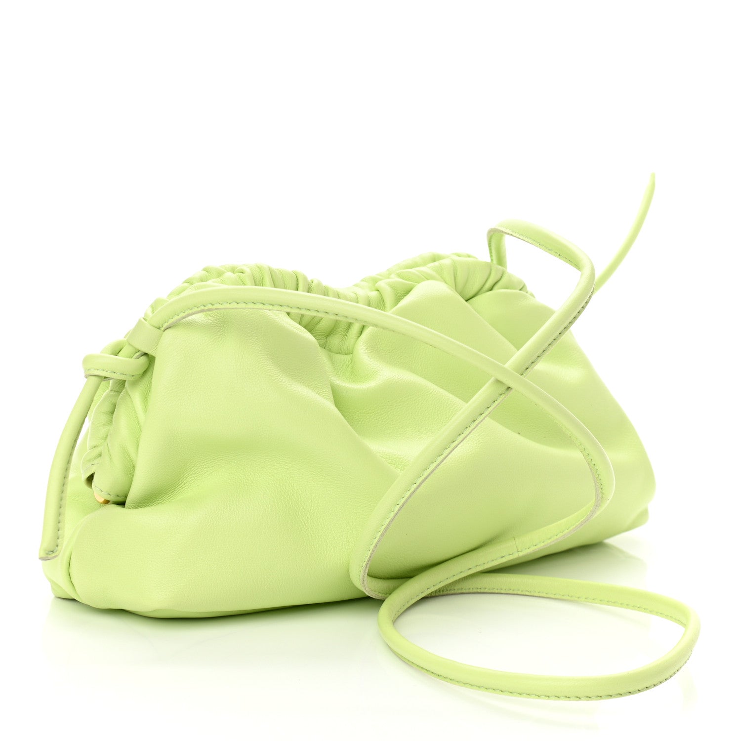 Mansur Gavriel Lambskin Mini Cloud Clutch Mint 3 of 9