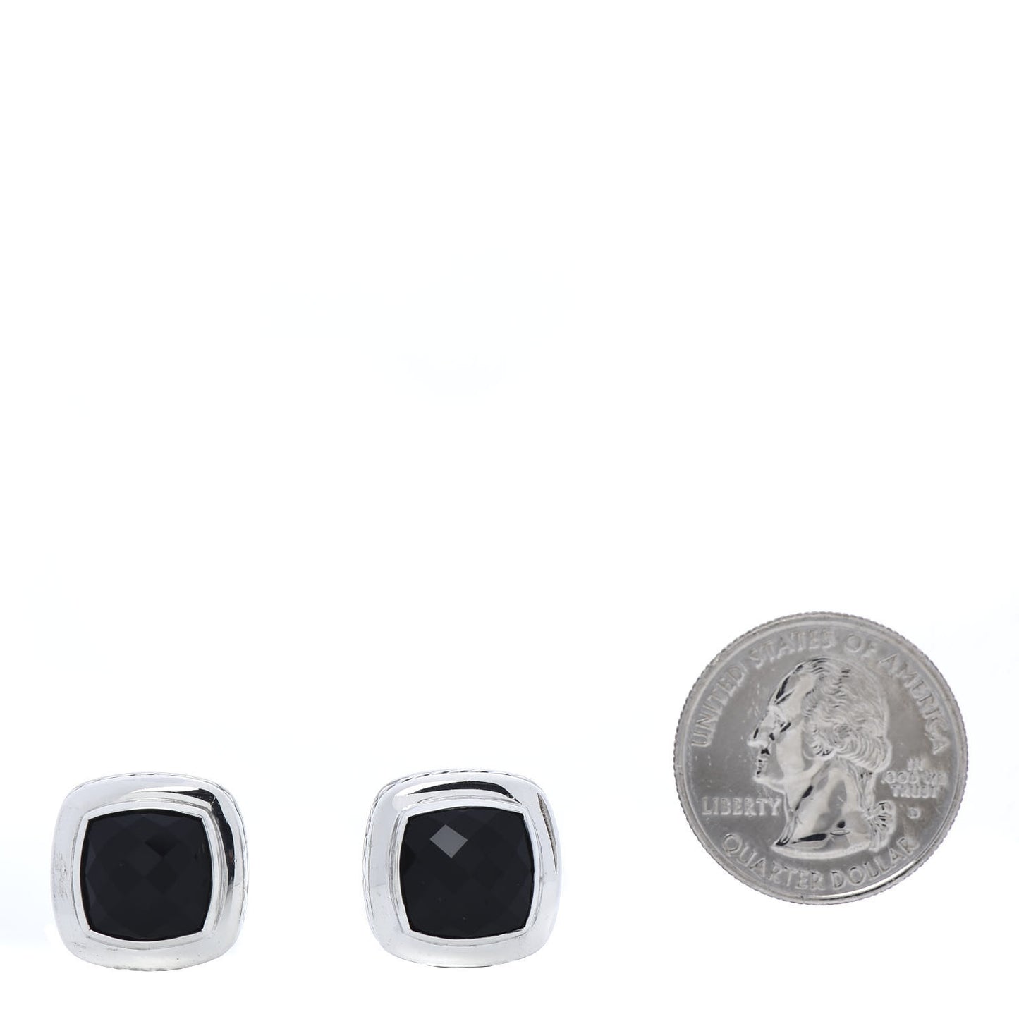 Sterling Silver Black Onyx 11mm Albion Earrings