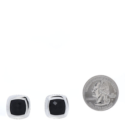 David Yurman Sterling Silver Black Onyx 11mm Albion Earrings 2 of 4