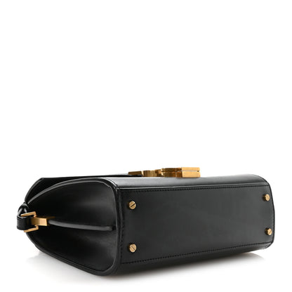 Saint Laurent Calfskin Mini Classic Monogram Cassandra Top Handle Black 4 of 10