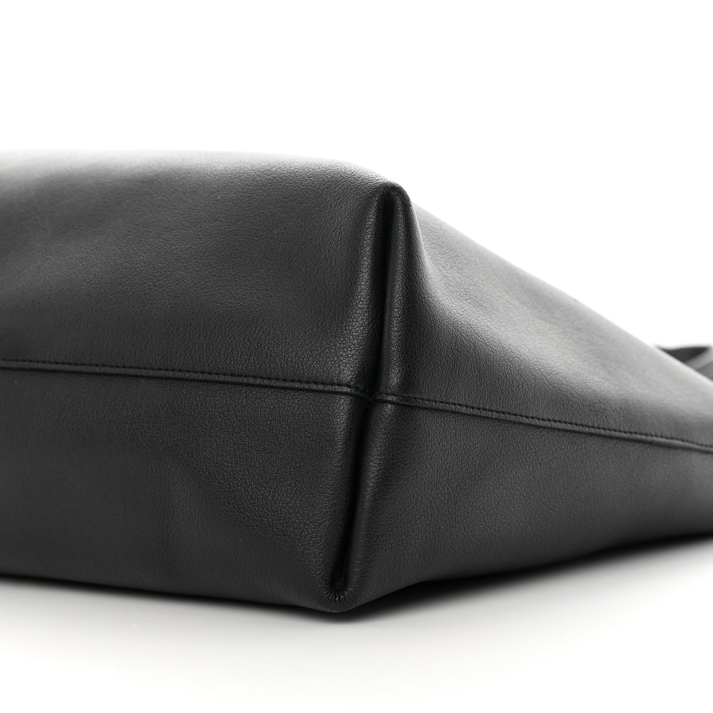 Calfskin Large Shopping Tote Black