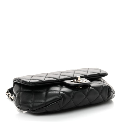 Chanel Calfskin Quilted CC Uniform Flap Belt Bag Black 4 of 11
