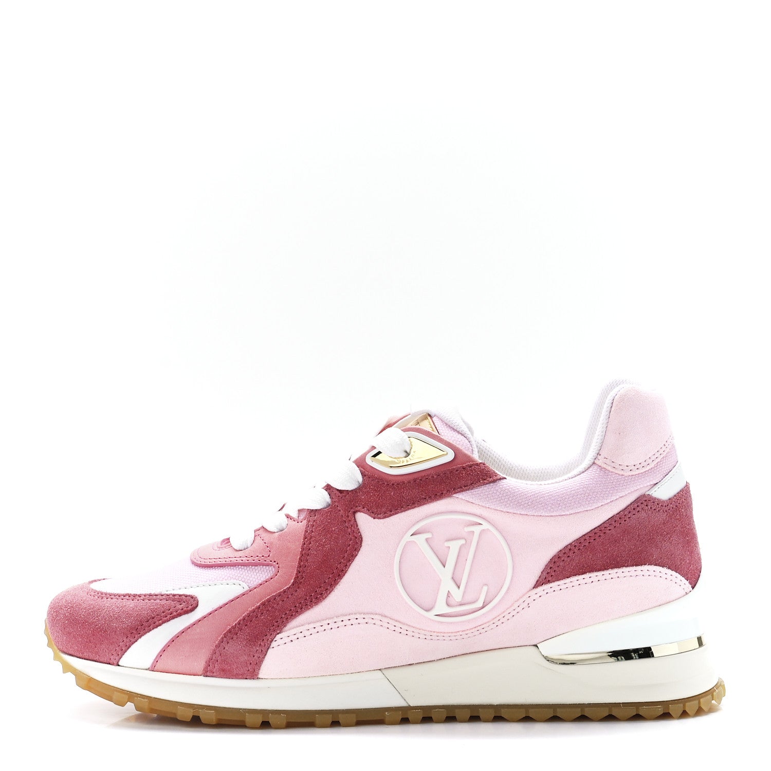 Louis Vuitton Suede Calfskin Run Away Sneakers 36.5 Pink 1 of 18