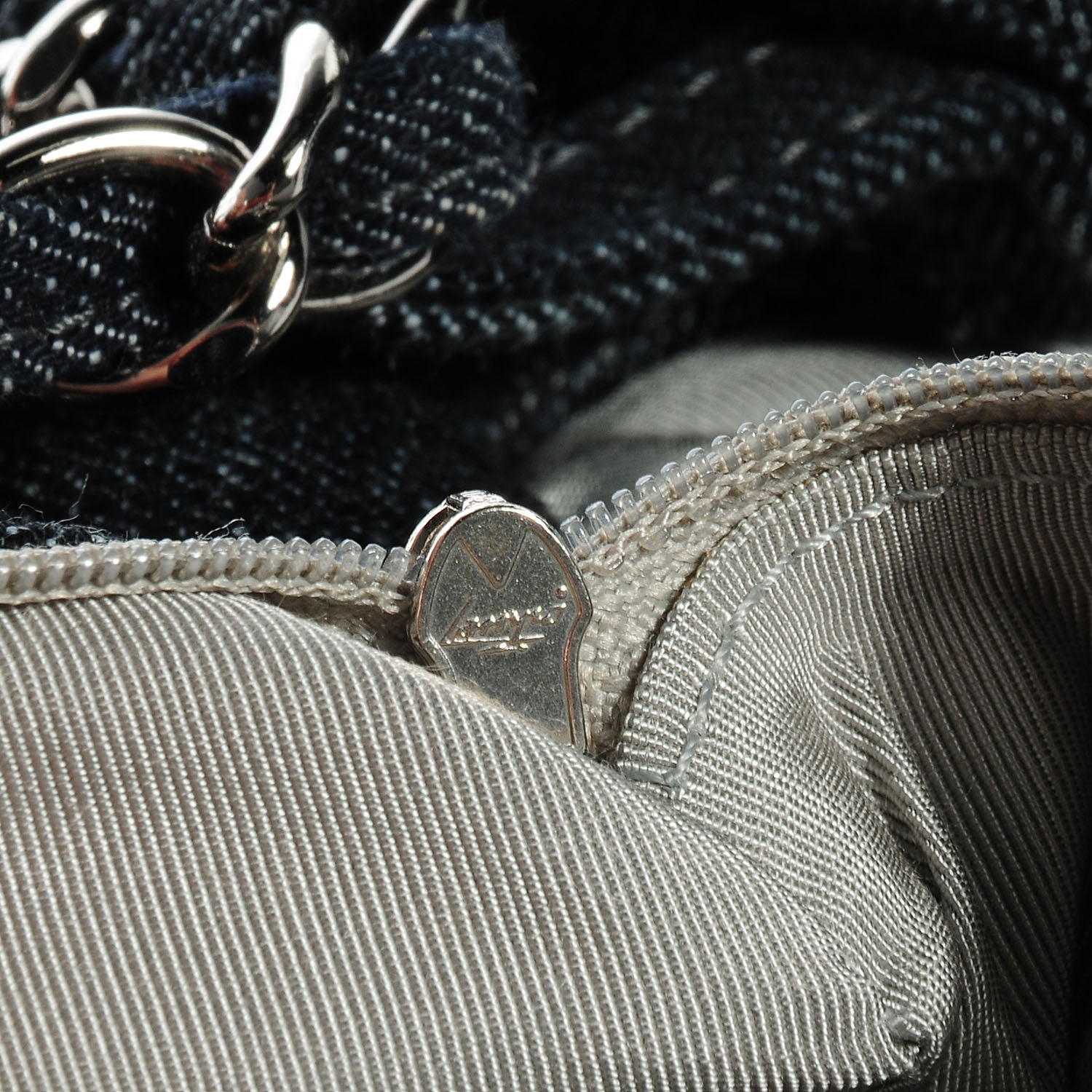 Chanel Denim Stretch Spirit Messenger Blue 8 of 9