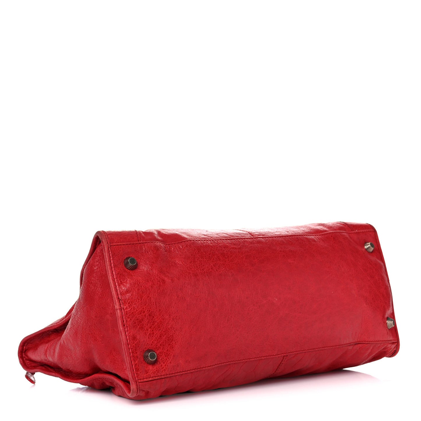 Agneau Giant 12 Rose Gold Hardware Work Coquelicot