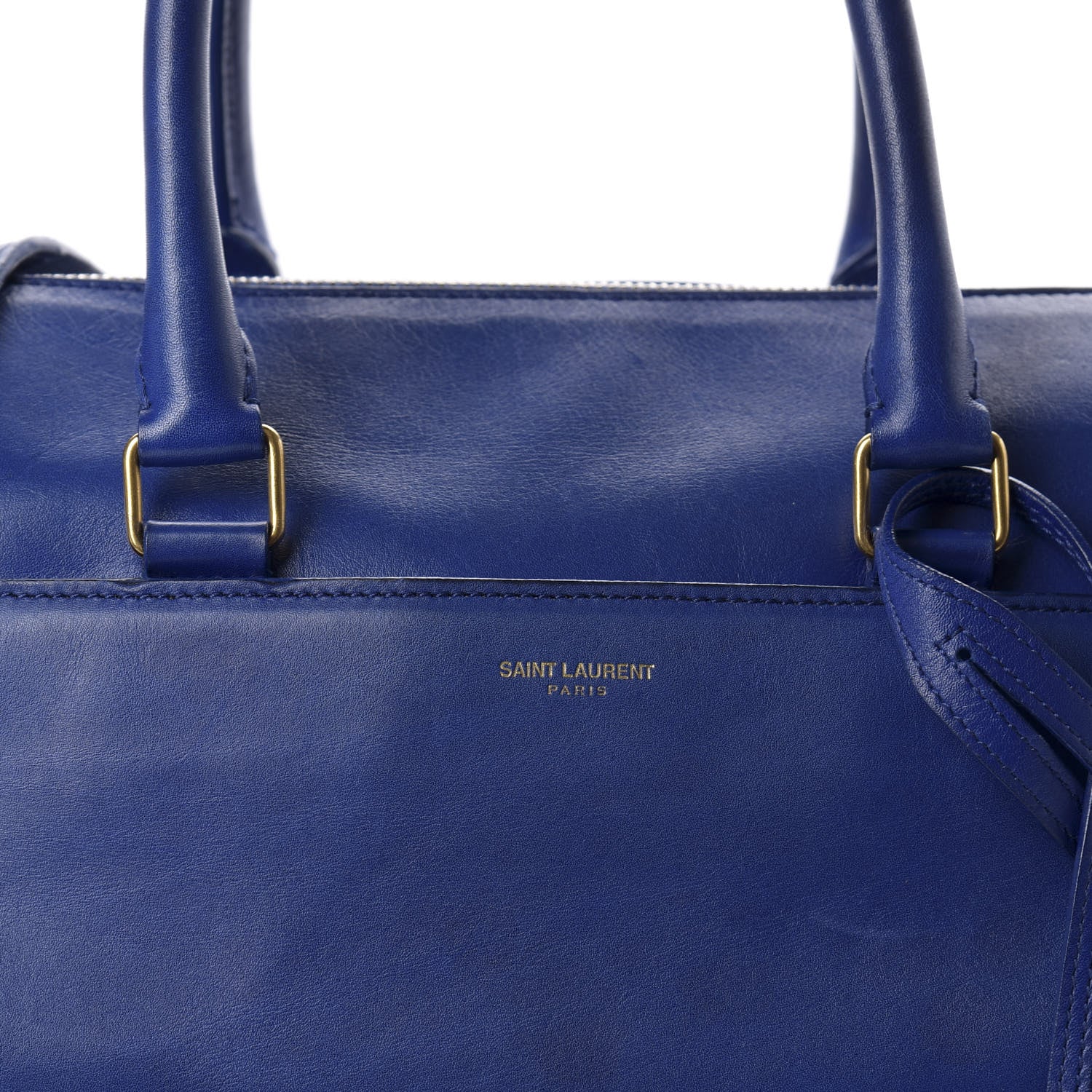 Saint Laurent Calfskin Classic Duffle 6 Blue 14 of 14