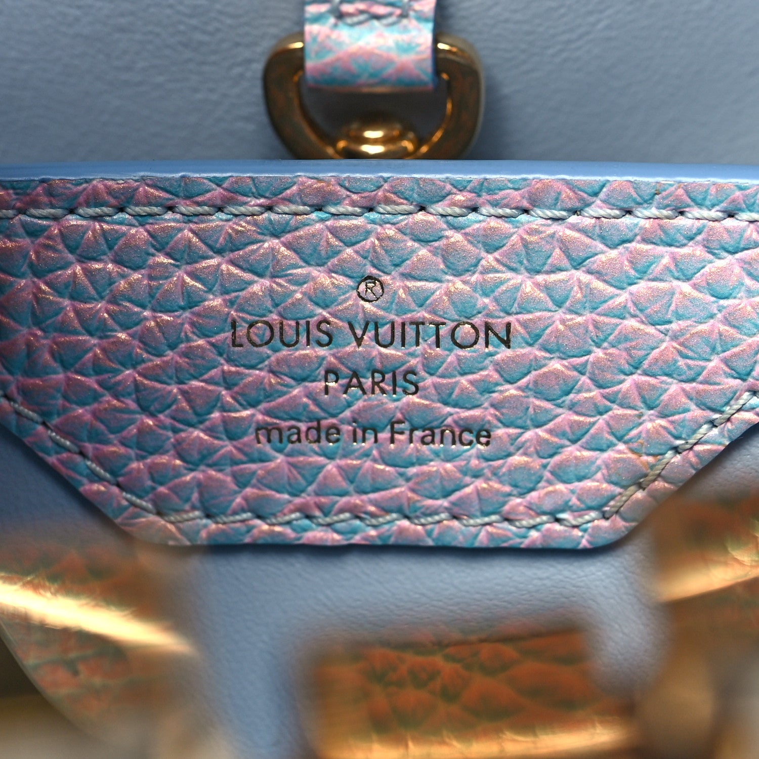 Louis Vuitton Taurillon Summer Stardust Capucines BB Lilas Purple 7 of 12