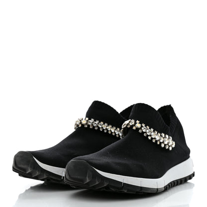 Jimmy Choo Knit Crystal Verona Sneaker 9 Black 3 of 7