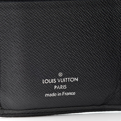 Louis Vuitton Taiga Porte Valeurs Organizer Wallet Black 6 of 15