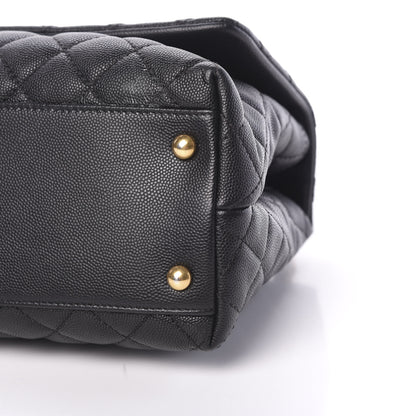 Chanel Caviar Quilted Small Coco Handle Flap Black 9 of 11