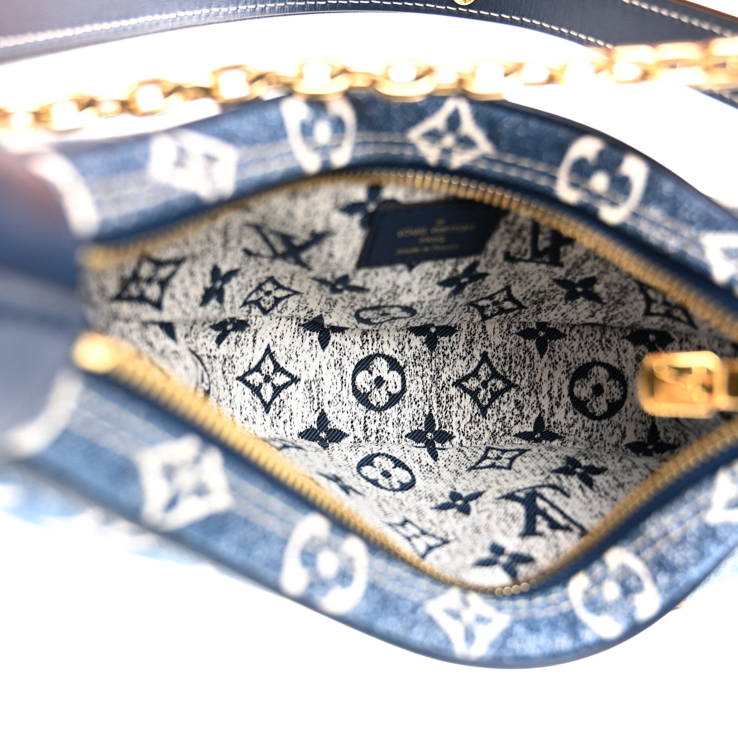 Louis Vuitton Monogram Jacquard Denim Loop Bleu 5 of 10