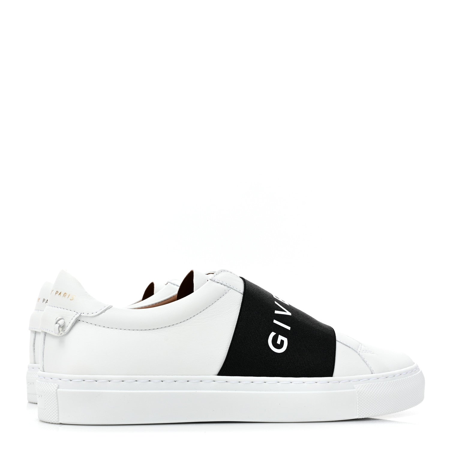 Givenchy Calfskin Band Logo Womens Urban Street Sneakers 38.5 White Black 5 of 10