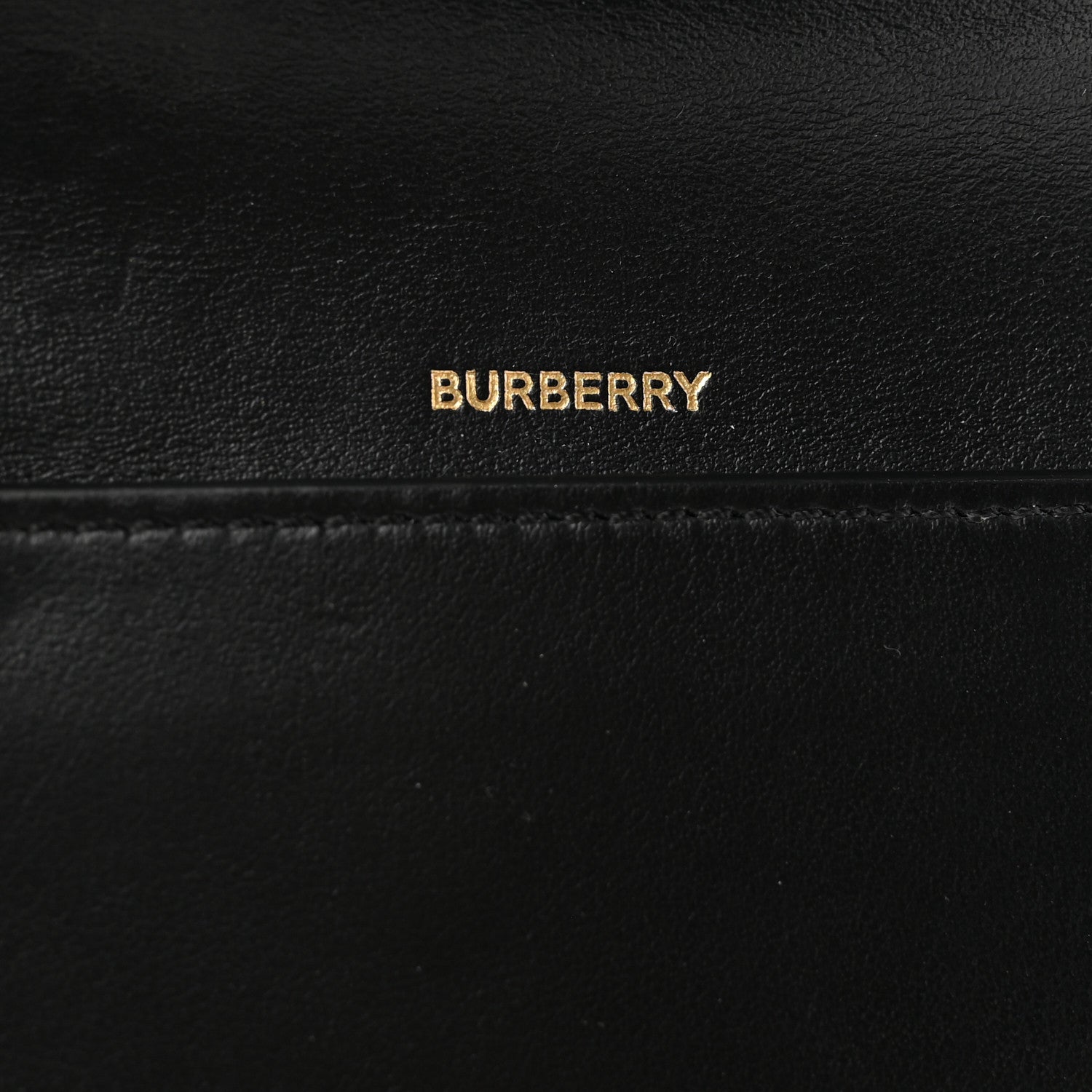 Burberry Grainy Calfskin Vintage Check Lila Tri-Fold Wallet Black 6 of 7