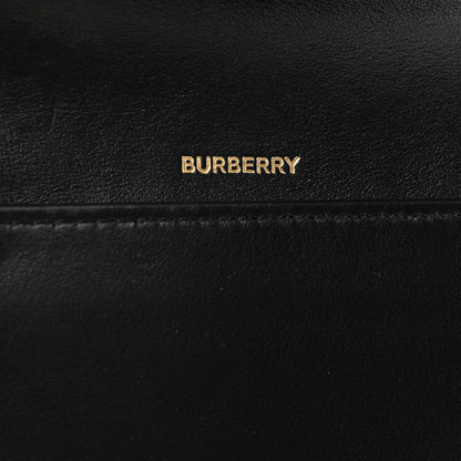 Burberry Grainy Calfskin Vintage Check Lila Tri-Fold Wallet Black 6 of 7