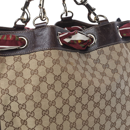 Gucci Monogram Large Positano Tote Brown 7 of 13