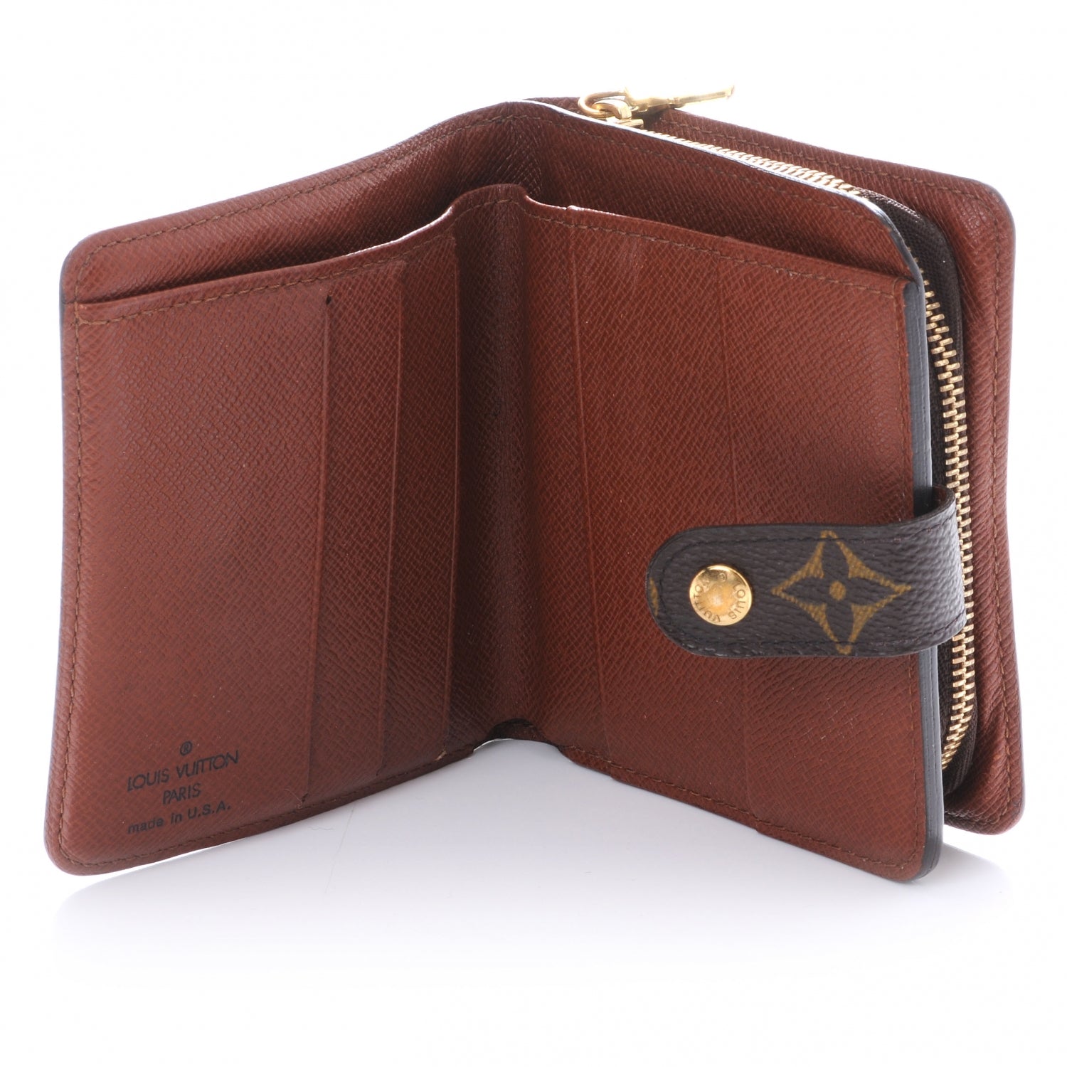 Louis Vuitton Monogram Compact Zippe Zipped Wallet 4 of 7