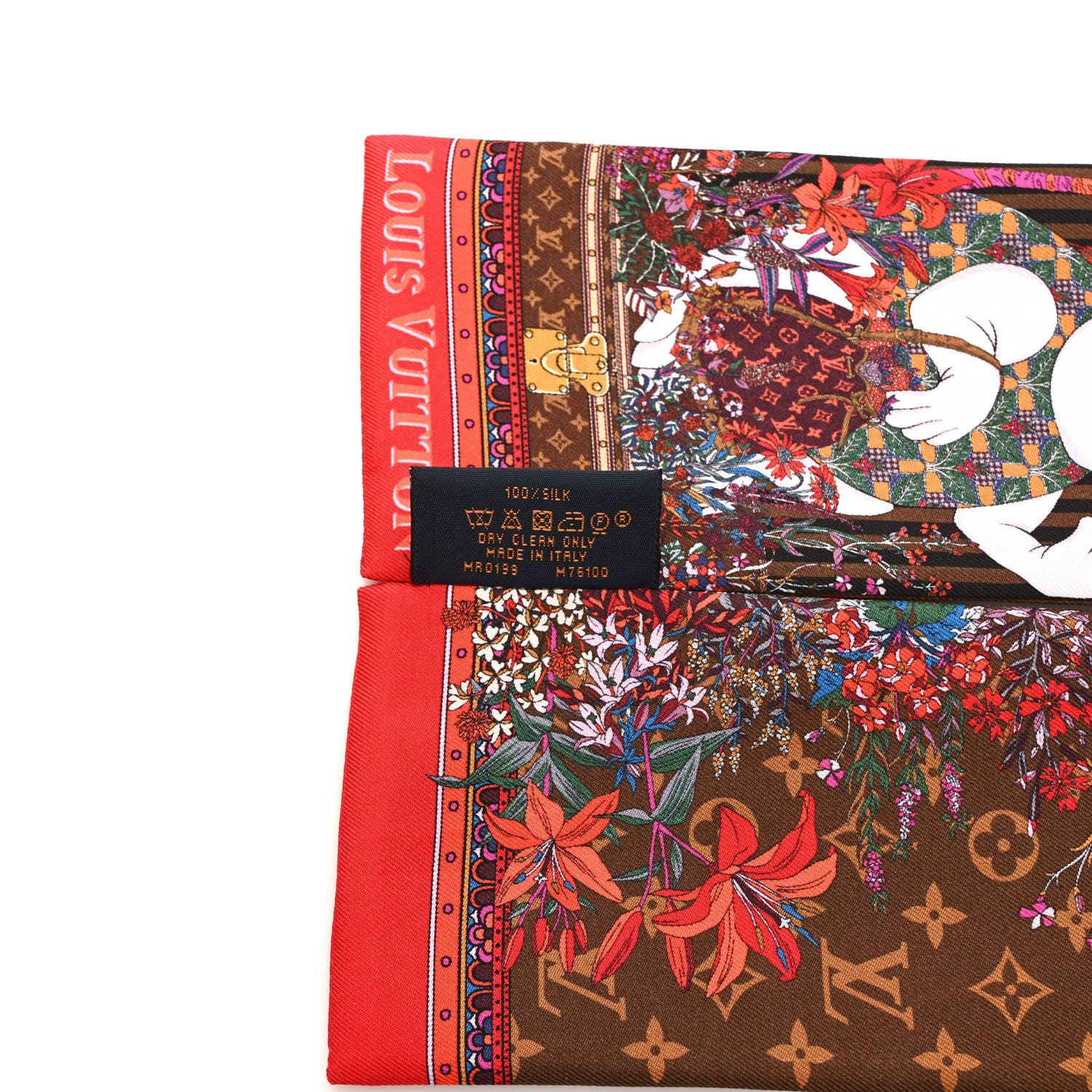 Louis Vuitton Silk Vuittonite Bandeau Brown 4 of 4